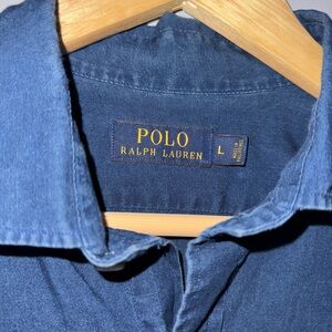 Mens Polo Ralph Lauren Blue Shirt size L